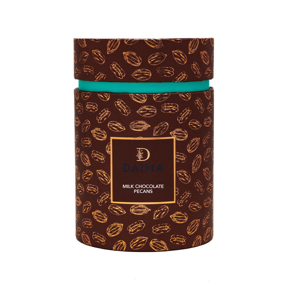 Picture of Pre Packed Dragee Cylinder Box Pecan Milk 270gm