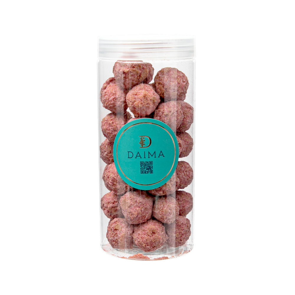 Picture of Pre Packed Dragee Hazelnut Feuilletine Raspberry 300gm